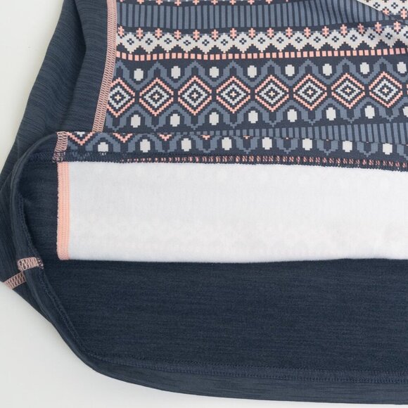 Kari Traa Long Sleeve Top Activewear Thermo Base Layer Lune Gray Pink Medium - Picture 13 of 14